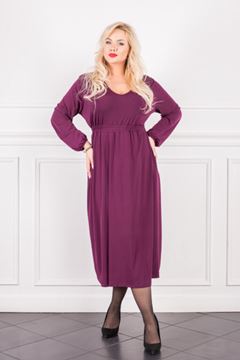 Immagine di PLUS SIZE STRETCH DRESS WITH UNDER BUST CUT OFF